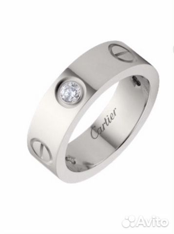 Кольцо cartier love белое золото Кольцо cartier love белое золото