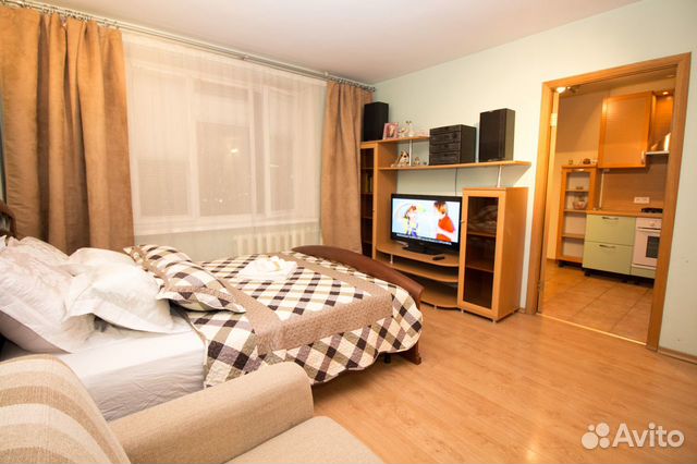 

1-к. квартира, 38 м², 2 кровати