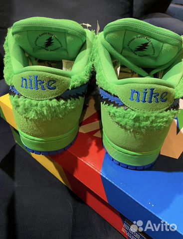 Кроссовки Grateful Dead Bears x Nike SB Dunk Low Green купить в дисконт  интернет-магазине Nike с доставкой