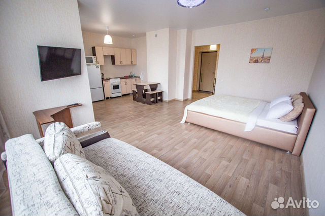 

1-к. квартира, 45 м², 2 кровати