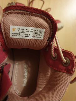 Ботинки 22,5 Timberland детские для девочек