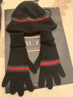 Шапка. Перчатки. Gucci. Оригинал