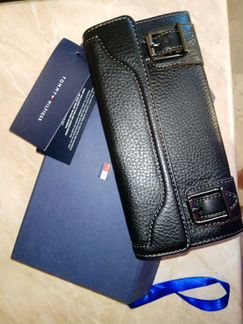 Кожаный кошелек tommy hilfiger унисекс