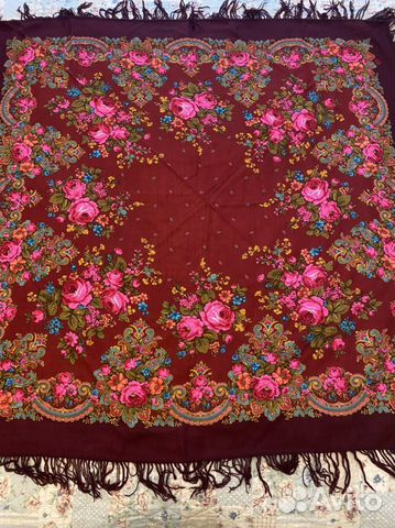 Павлопосадский платок 120/120