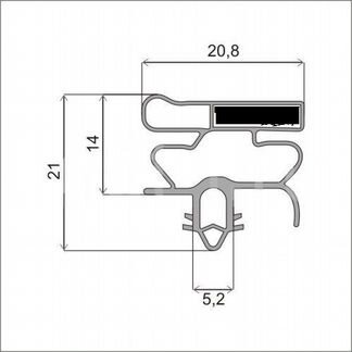 Резинка уплотнитель на дверь холодильника
