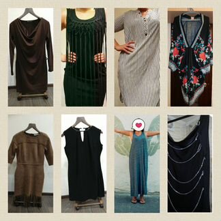 Платье, туника, кардиган, р 48-50, L, XL