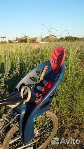 Детское кресло для велосипеда прогулочное до 22 кг