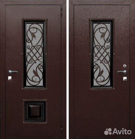 Стальная дверь в загородный дом Гранит Коттедж