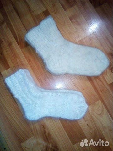 Носки вязанные из собачьего пуха