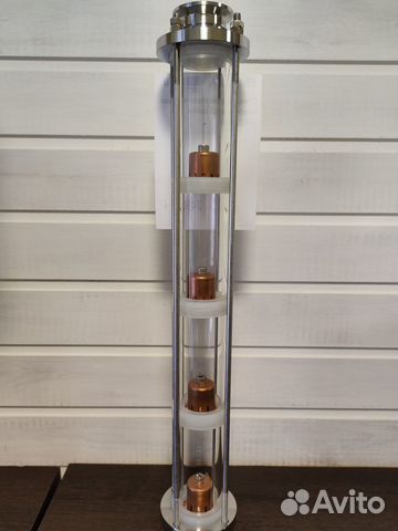 Стеклянная колпачковая колонна 1.5 дюйма медь