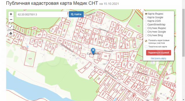 Снт медик карта