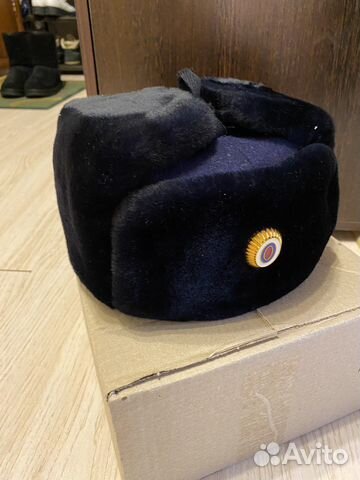 Шапка ушанка новая полиция Росгвардия