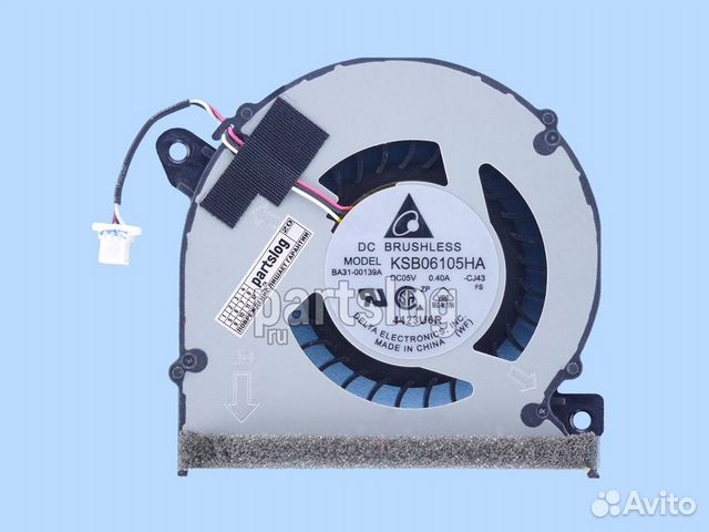 Вентилятор для Samsung NP530U4E 540U4E 740U3E 3-pi