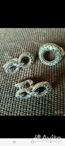 Серьги, кольцо. Серебро, марказит