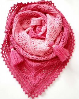 Шаль/бактус/косынка ручной работы