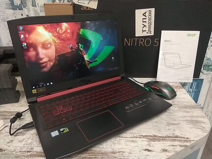 Игровой Acer Nitro(IPS/i5-8ядр/GTX1050-4GB/SSD+1TB