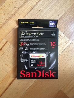 Карта памяти CF compact flash SanDisk 16gb