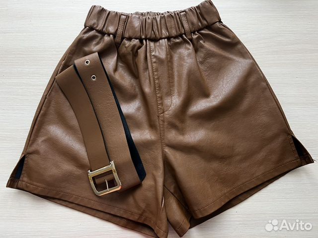 Новые шорты кожа RU