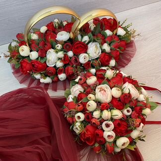 Свадебные украшения на машину