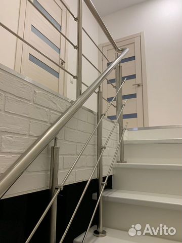 Перила на лестницу из нержавеющей стали
