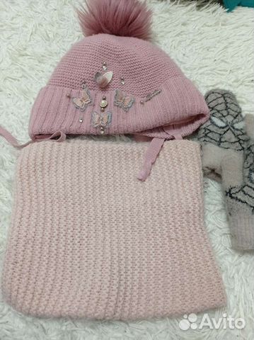 Комплект шапка, шарф