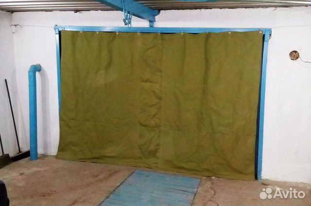 Штора брезентовая для гаража простая или утеплен