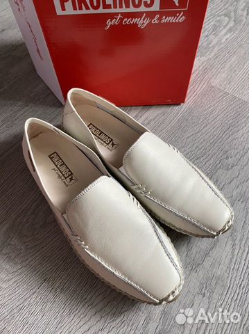 Мокасины кожаные женские