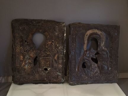 Оклад Николай Угодник и Богородица большие