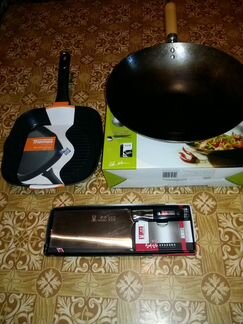 Гриль-сковор. Thomas, вок Ken Hom, ножи,ветчинница