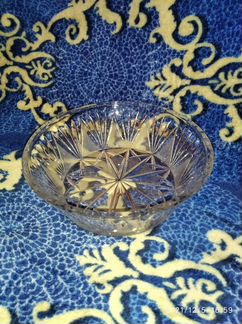 Винтажные ваза, блюдо, поднос