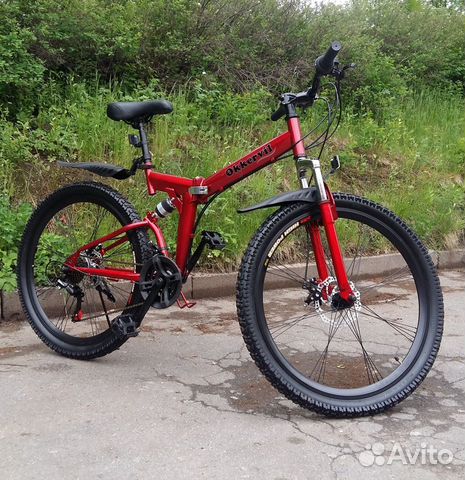 Велосипед складной двухподвес OKK-21-26 со склада