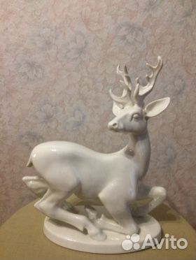 Фарфоровая статуэтка «олень», размер: 27/23/9