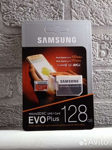 Карта памяти Samsung micro sd 128 gb