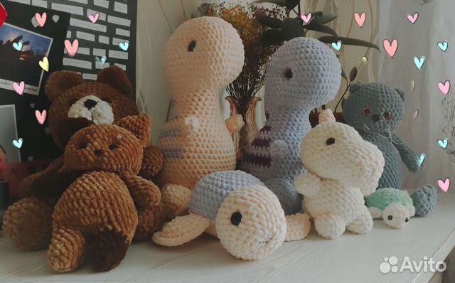 Вязаные игрушки ручной работы