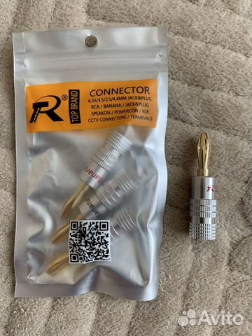 Коннекторы акустические «банан»