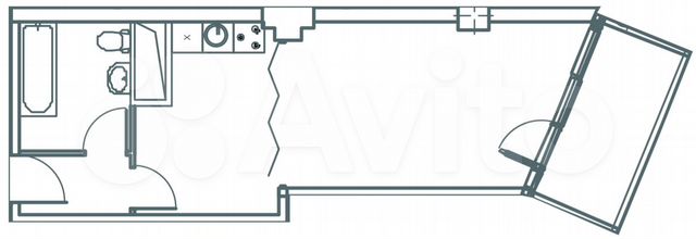 Квартира-студия, 41,6 м², 10/27 эт.
