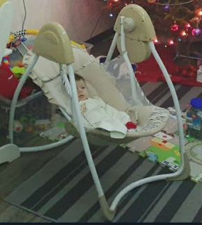 Детские электронные качели для новорожденных