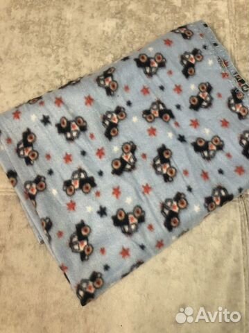 Плед детский флис новый 70х100