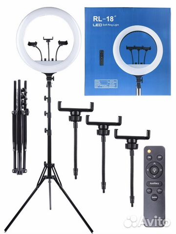 Профессиональная кольцевая лампа для съемки