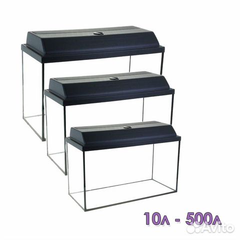 Аквариумы - Прямоугольные с крышкой