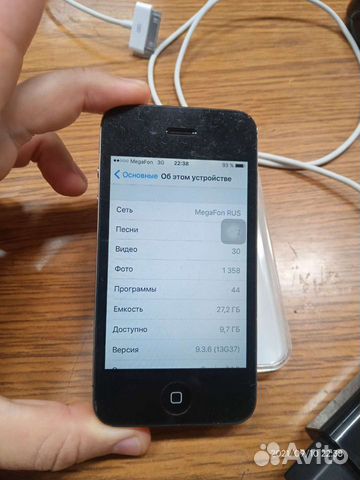 Телефон iPhone 4s 32gb black