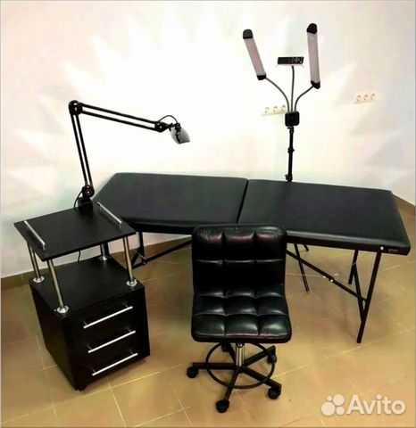 Кушетка для тату стул тележка лампа стул со спинко