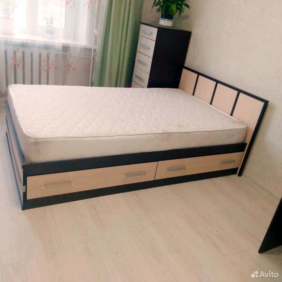 Кровать сакура с ящиками 120х200