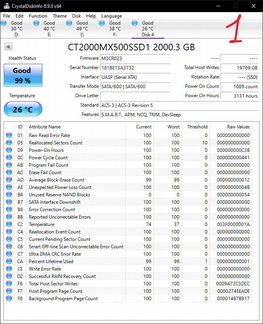 Crucial MX500 2тб SSD