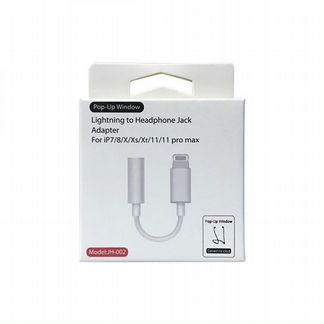 Переходник адаптер для наушников aux iPhone