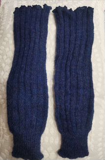Гетры темно синие шерстяные
