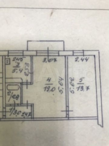 2-к. квартира, 44 м², 2/5 эт.