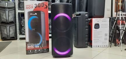 Клубная мега бас колонка Eltronic 1200w 2микрофона