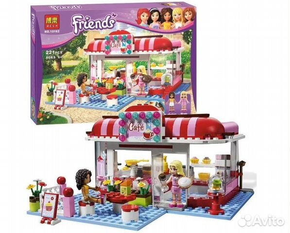 Кафе в городском парке, аналог лего 3061/10162