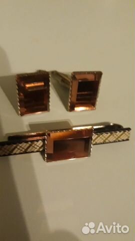 Запонки и зажим для галстука